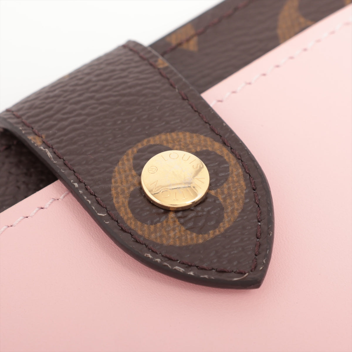 Louis Vuitton Monogram Portfolio Juliet M80973 Rose Valerie Compact Wallet Initial Into