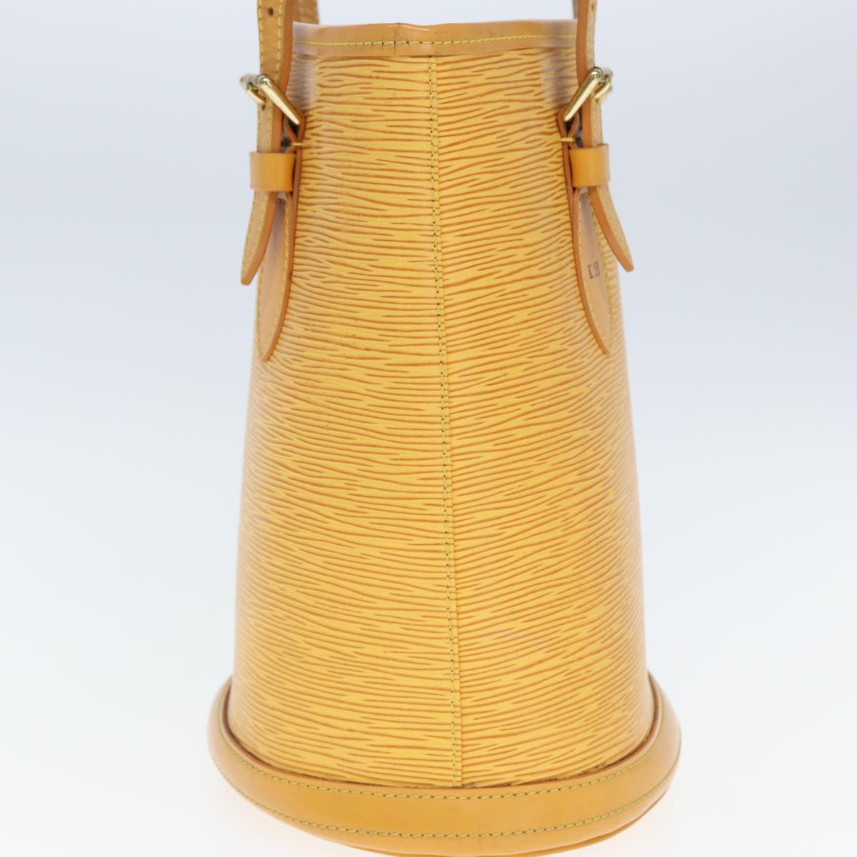 LOUIS VUITTON Epi Bucket PM Shoulder Bag SPO Yellow LV 76283