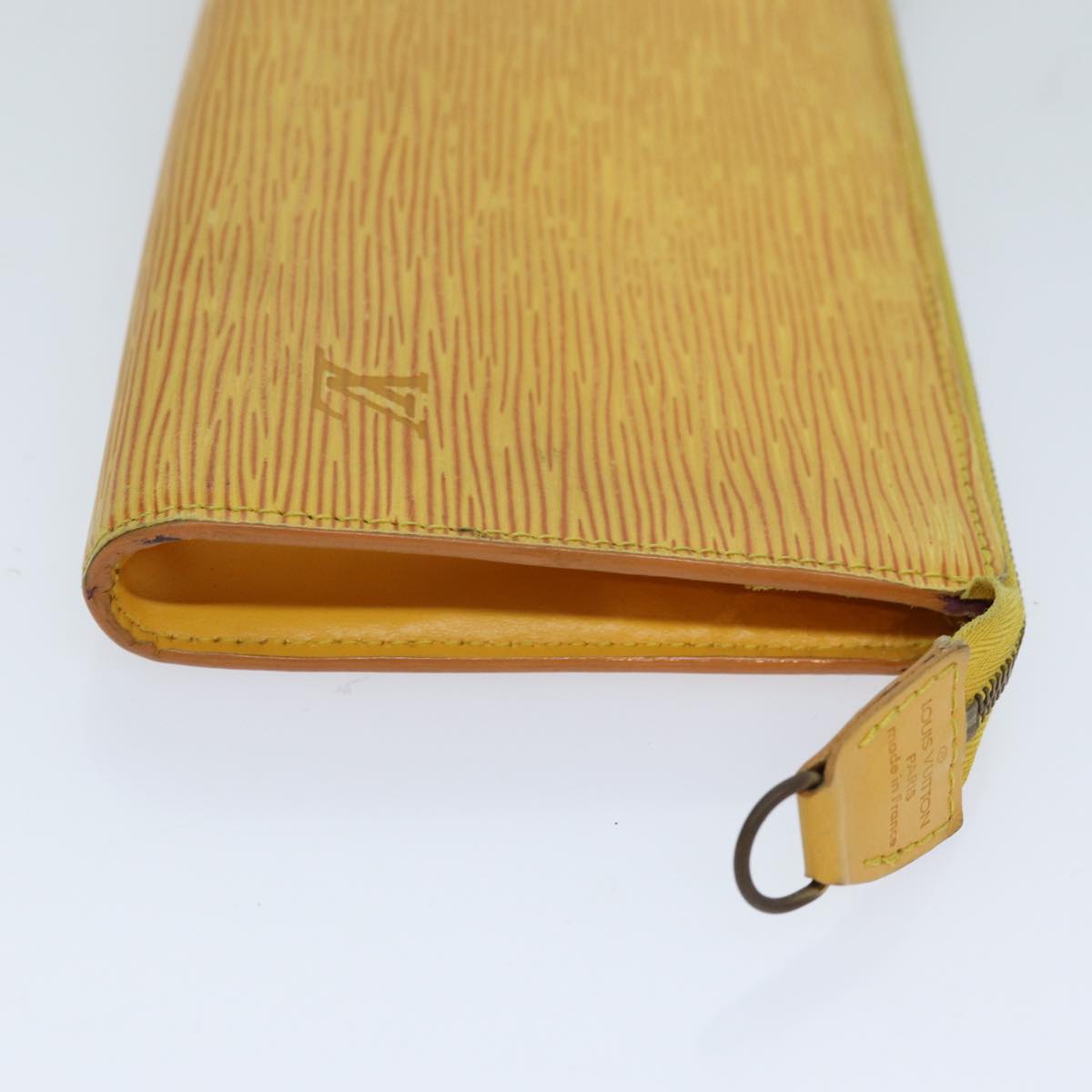 LOUIS VUITTON Epi Pochette Accessoires Pouch Yellow M52989 LV 76290