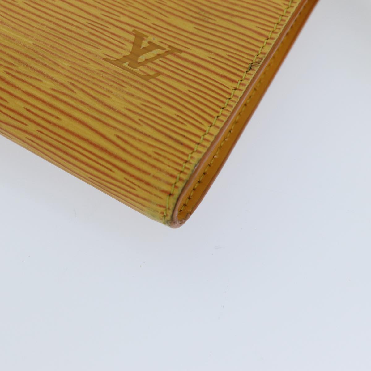LOUIS VUITTON Epi Pochette Accessoires Pouch Yellow M52989 LV 76290