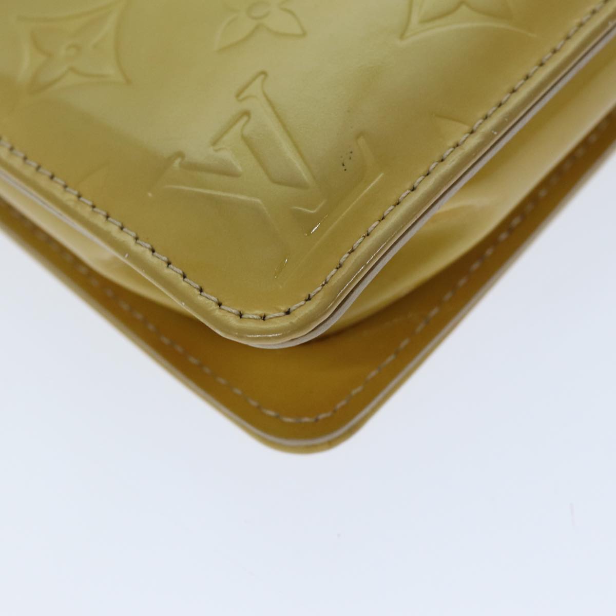 LOUIS VUITTON Monogram Vernis Lexington Accessory Pouch Beige M91010 76315