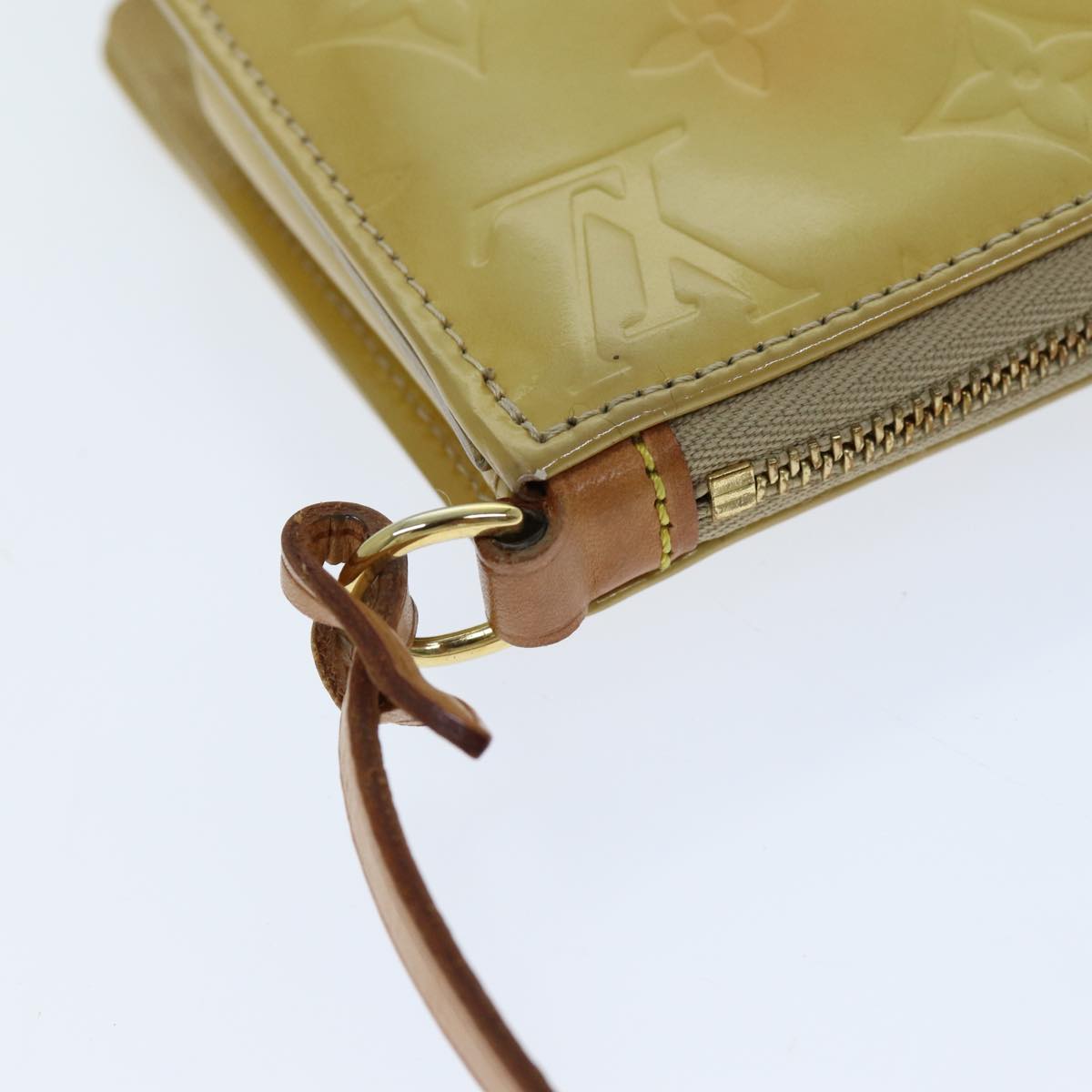 LOUIS VUITTON Monogram Vernis Lexington Accessory Pouch Beige M91010 76315