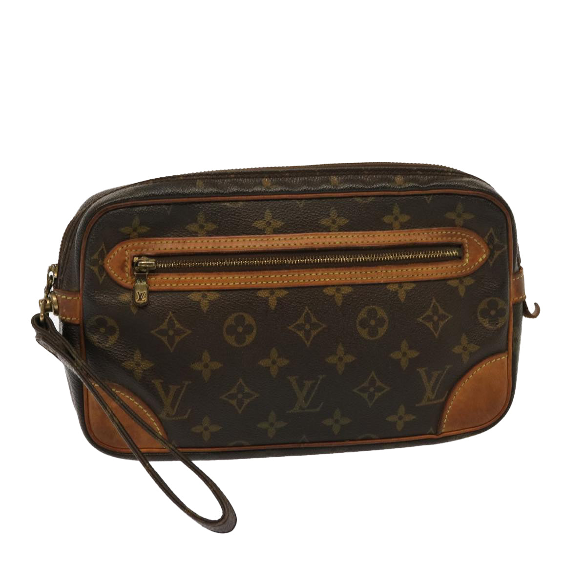 LOUIS VUITTON Monogram Marly Dragonne GM Clutch Bag M51825 LV 76322