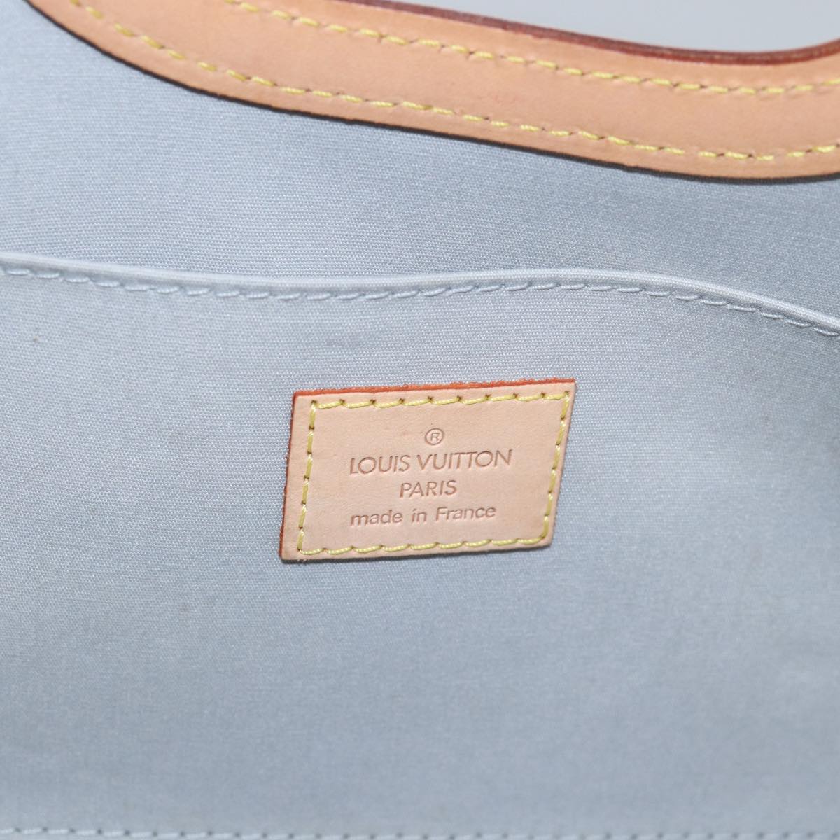 LOUIS VUITTON Monogram Vernis Roxbury Drive Hand Bag Perle M91374 LV 76340