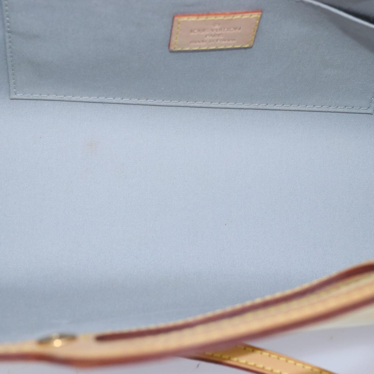 LOUIS VUITTON Monogram Vernis Roxbury Drive Hand Bag Perle M91374 LV 76340
