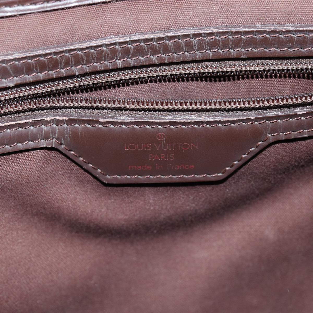 LOUIS VUITTON Epi Sac Plat Hand Bag Mocha Brown M5908D LV 76346