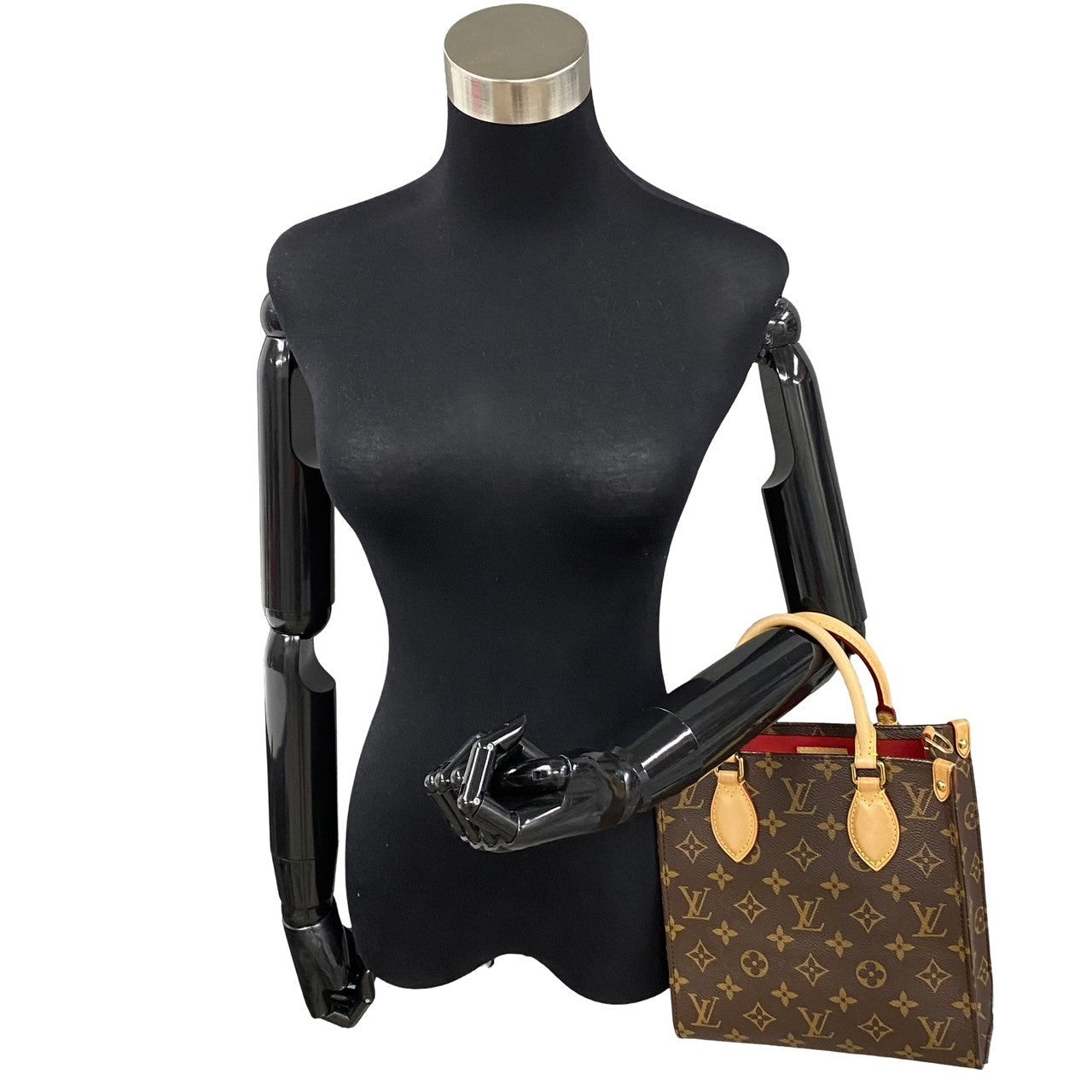 LOUIS VUITTON Shoulder Bag leather Brown Sac PlatBB