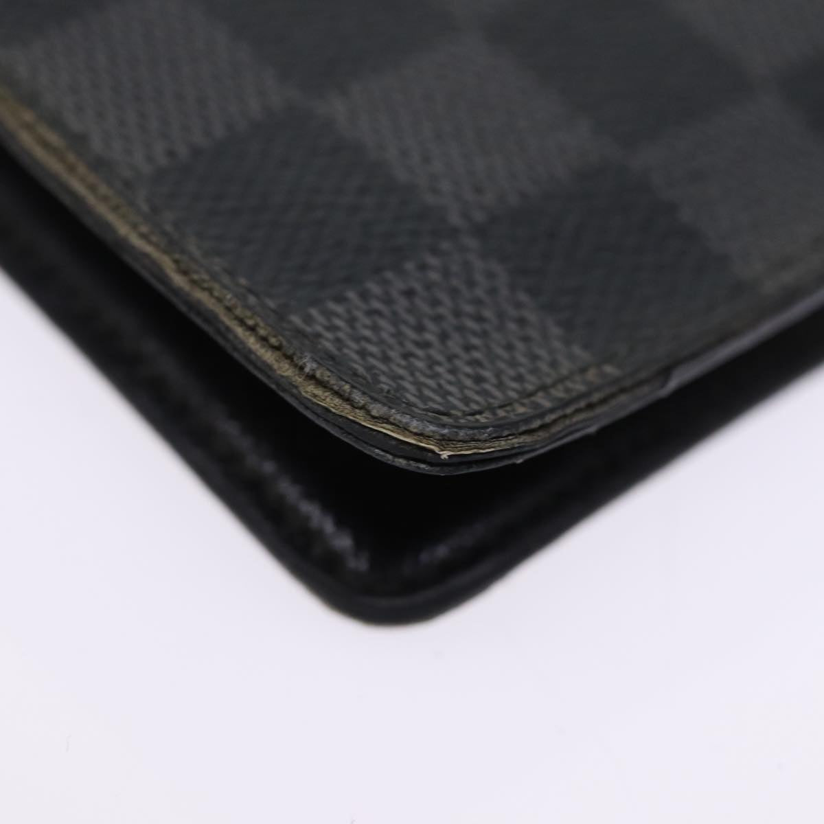 LOUIS VUITTON Damier Graphite Agenda MM Day Planner Cover R20242 LV 76446