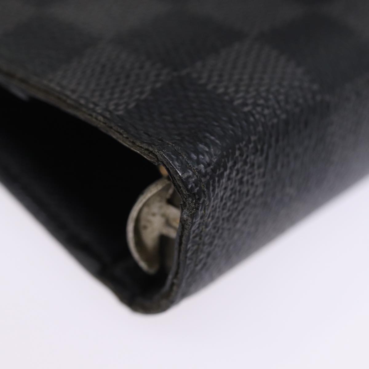 LOUIS VUITTON Damier Graphite Agenda MM Day Planner Cover R20242 LV 76446