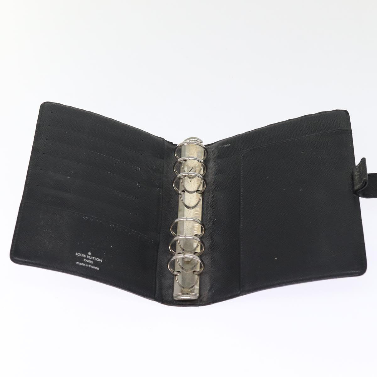 LOUIS VUITTON Damier Graphite Agenda MM Day Planner Cover R20242 LV 76446