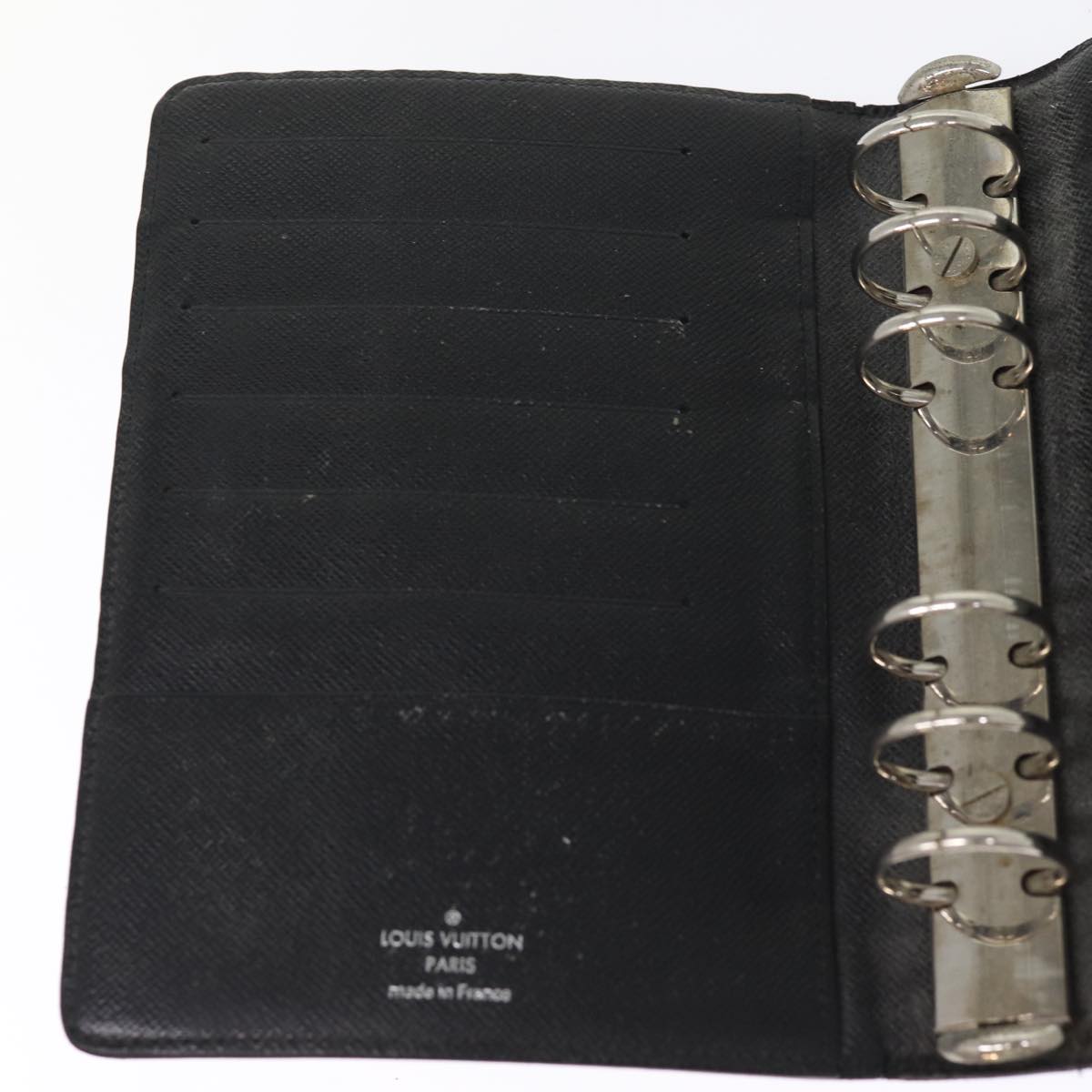 LOUIS VUITTON Damier Graphite Agenda MM Day Planner Cover R20242 LV 76446