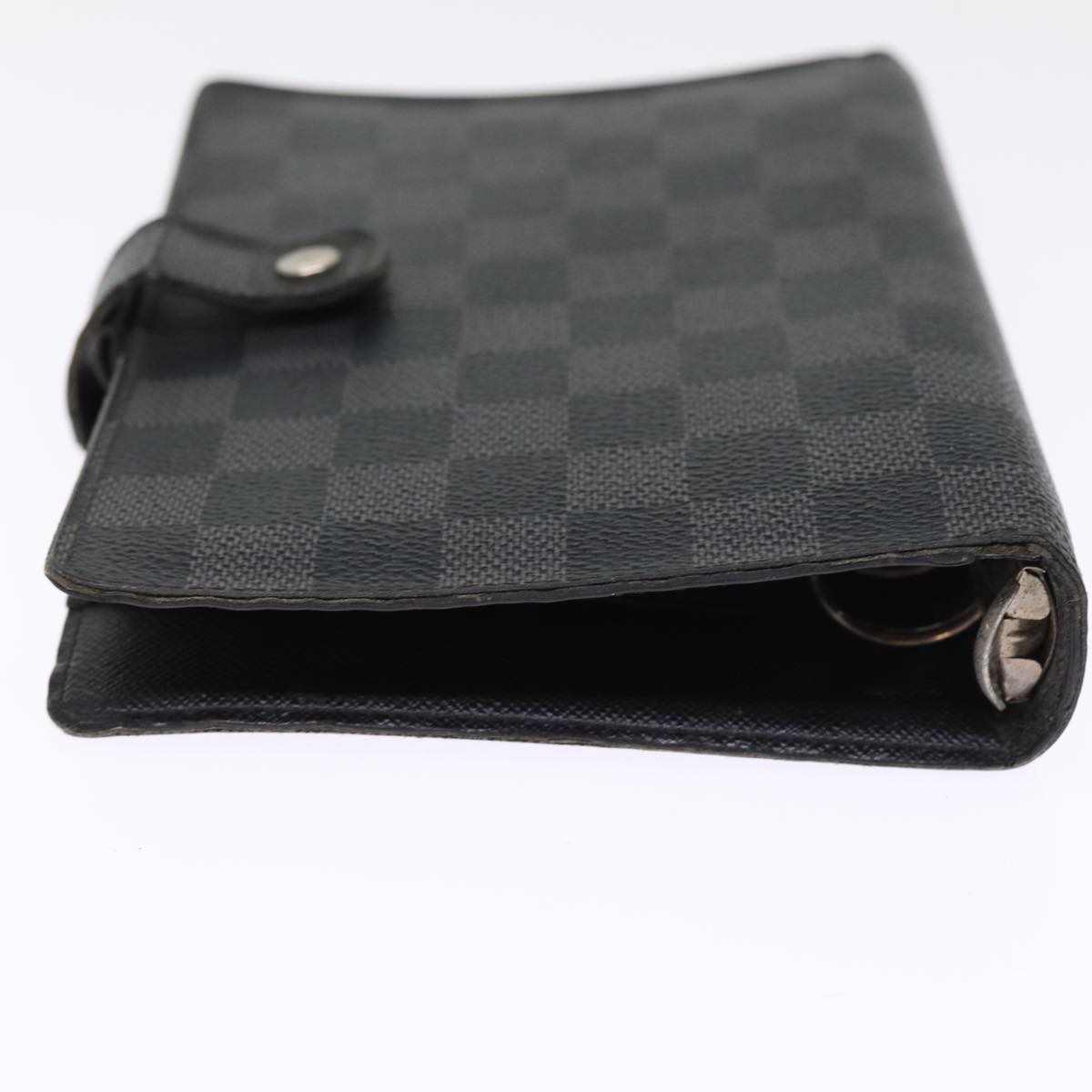 LOUIS VUITTON Damier Graphite Agenda MM Day Planner Cover R20242 LV 76446
