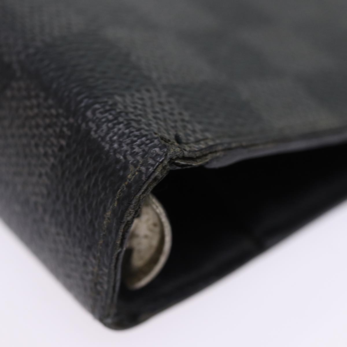 LOUIS VUITTON Damier Graphite Agenda MM Day Planner Cover R20242 LV 76446