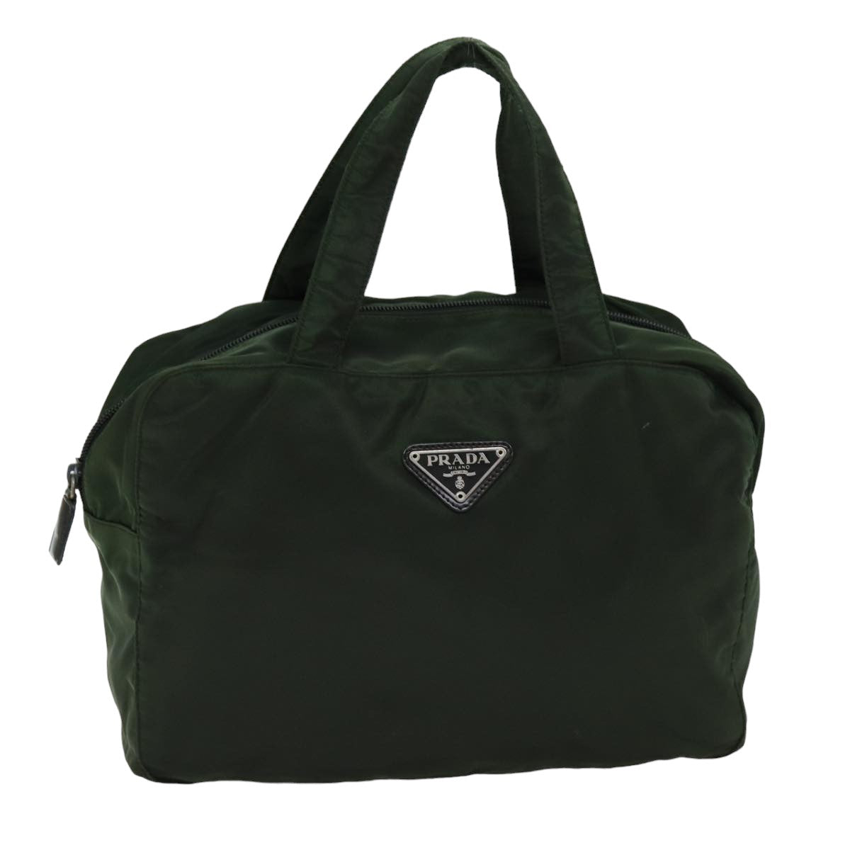 Luxury PradaHand Bag Nylon Khaki 76455
