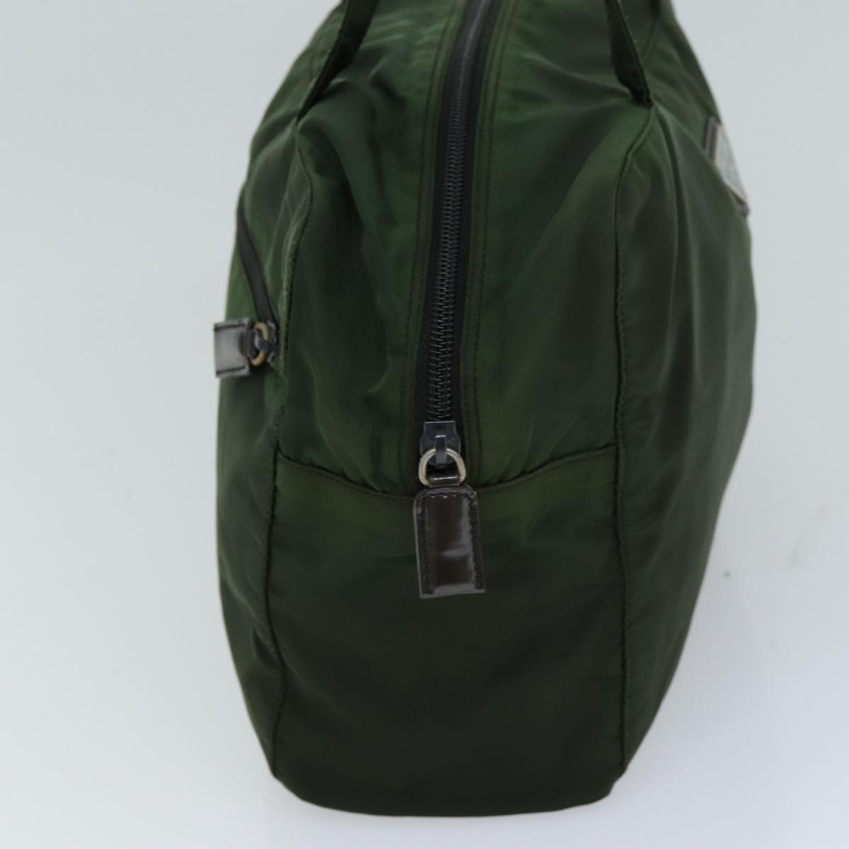Luxury PradaHand Bag Nylon Khaki 76455