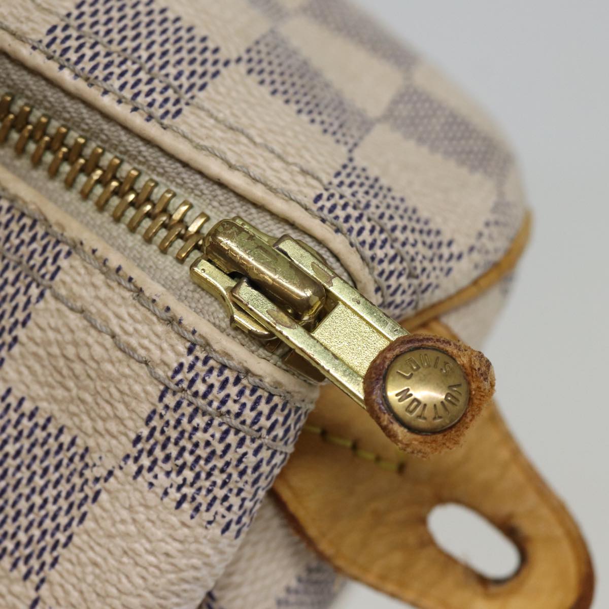 LOUIS VUITTON Damier Azur Speedy 25 Hand Bag N41534 LV 76467