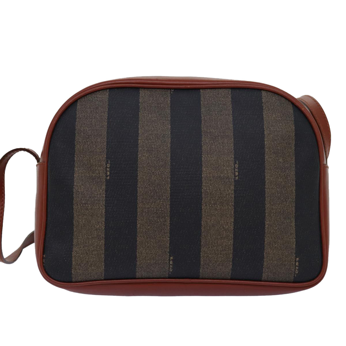 Luxury Fendi Pecan Canvas Shoulder Bag Brown Black76475