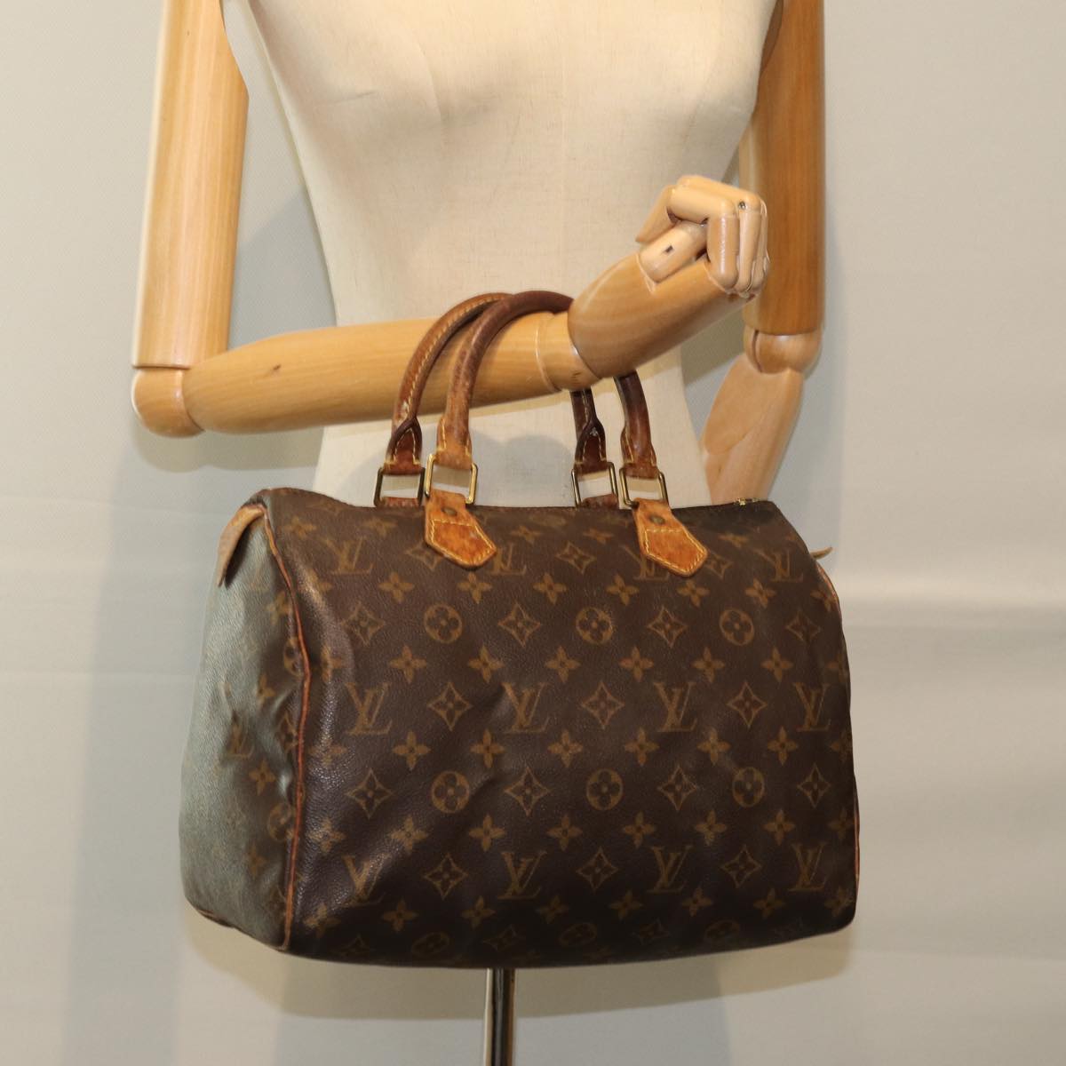LOUIS VUITTON Monogram Speedy 30 Hand Bag M41526 LV 76490