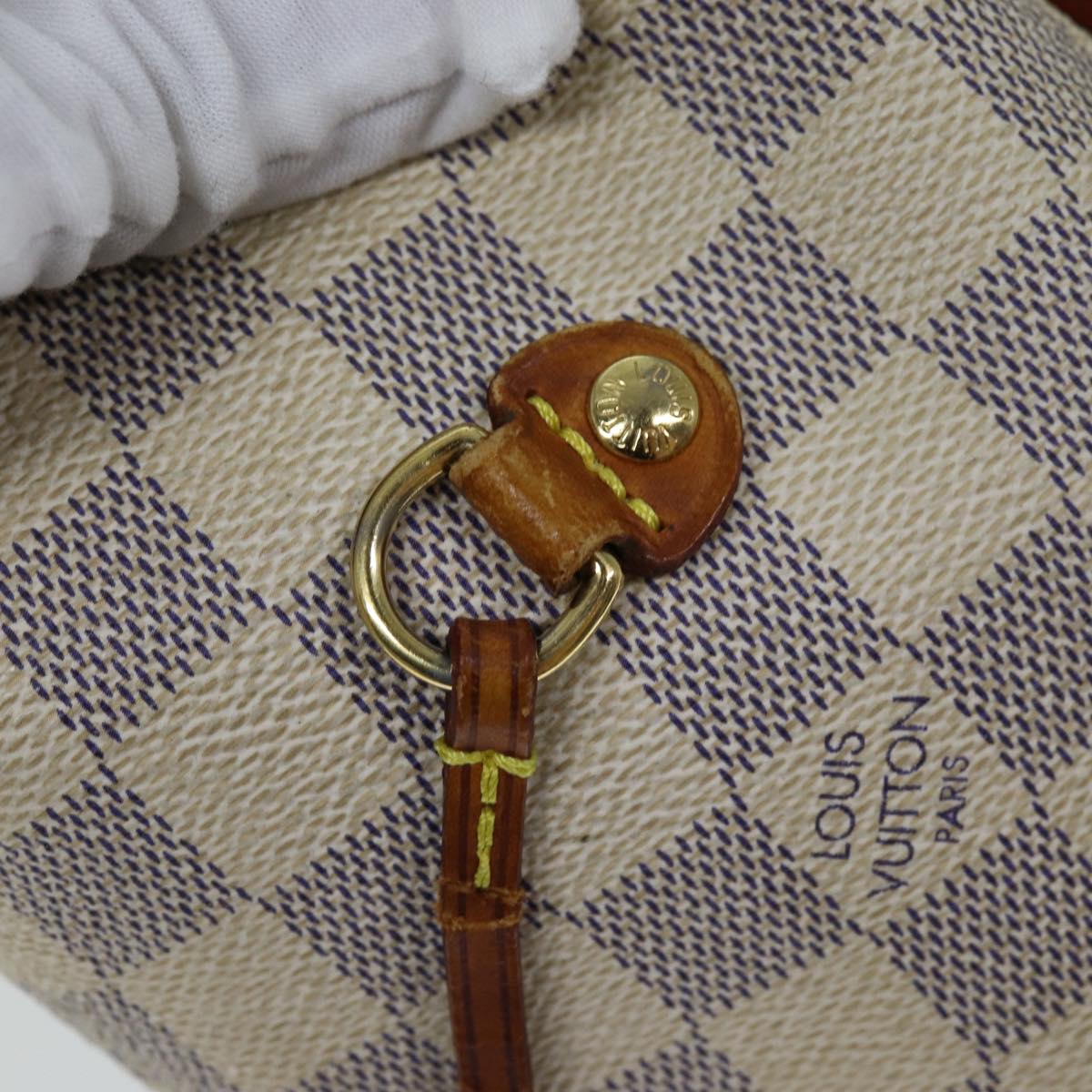 LOUIS VUITTON Damier Azur Neverfull MM Tote Bag N41605 LV 76492