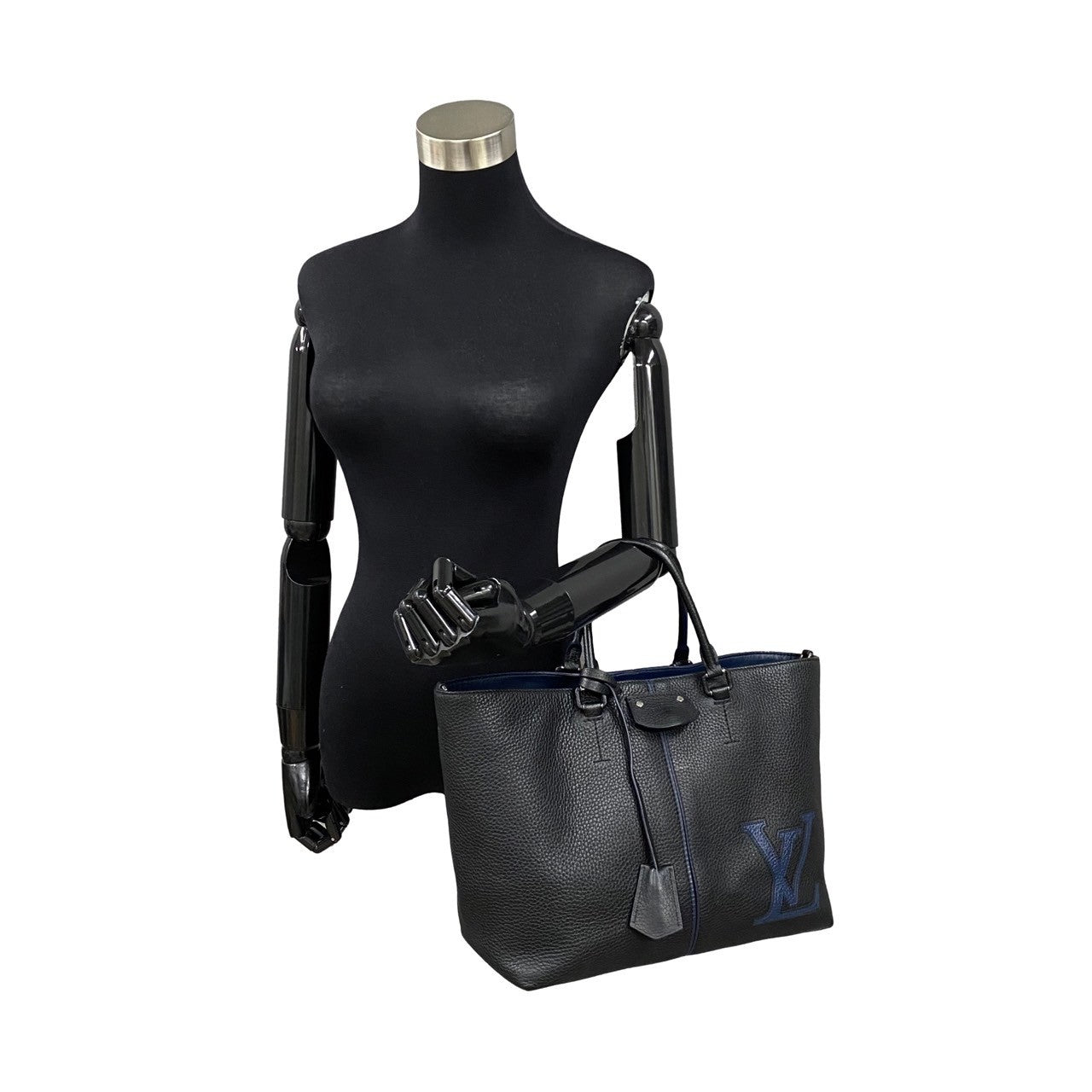 LOUIS VUITTON Shoulder Bag leather black Pernel