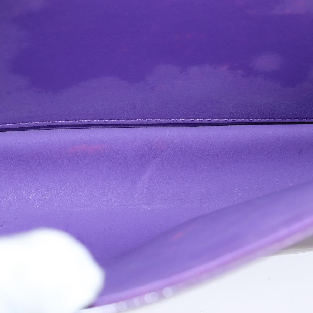LOUIS VUITTON Monogram Vernis Thompson Street Bag Purple Viole M91095 76507