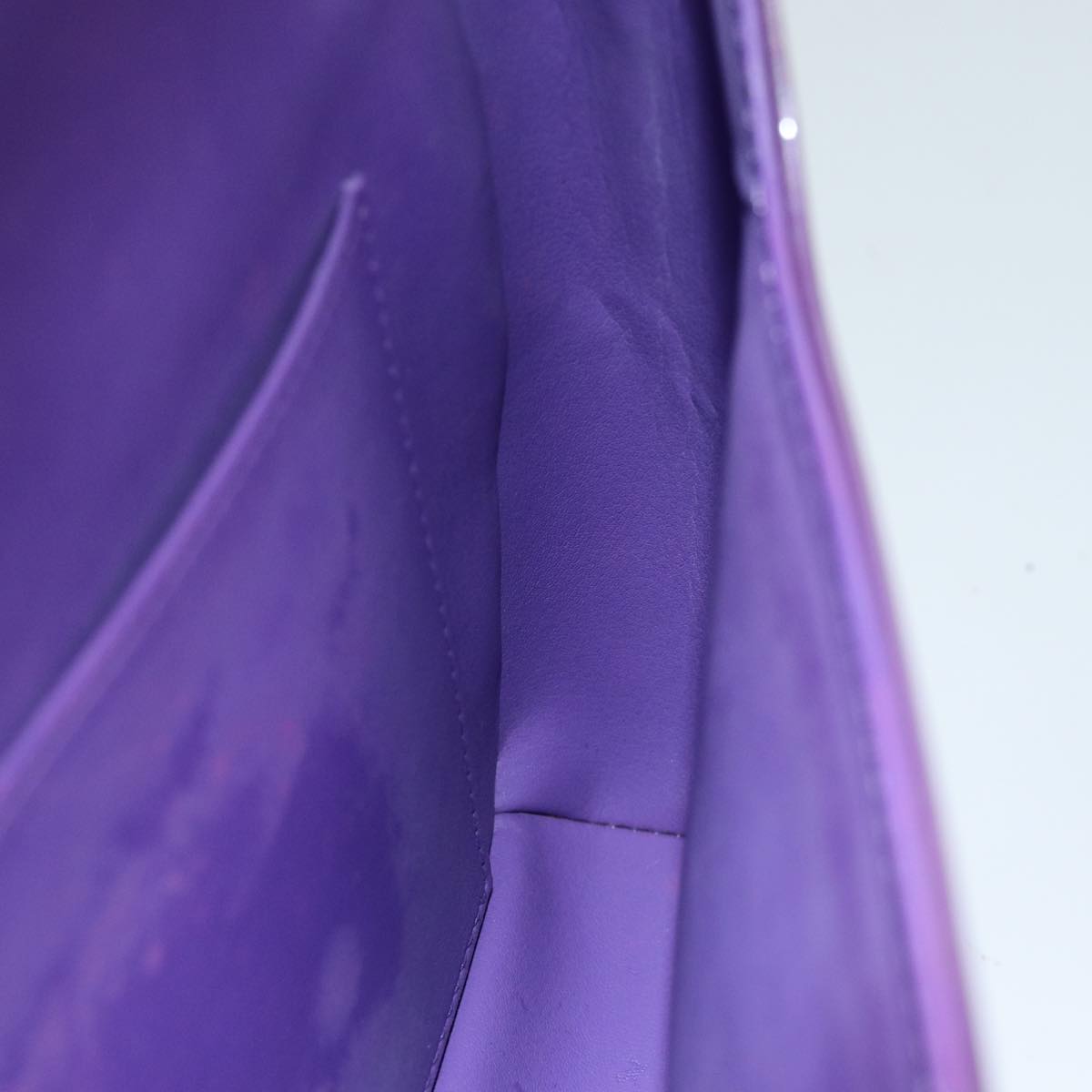 LOUIS VUITTON Monogram Vernis Thompson Street Bag Purple Viole M91095 76507