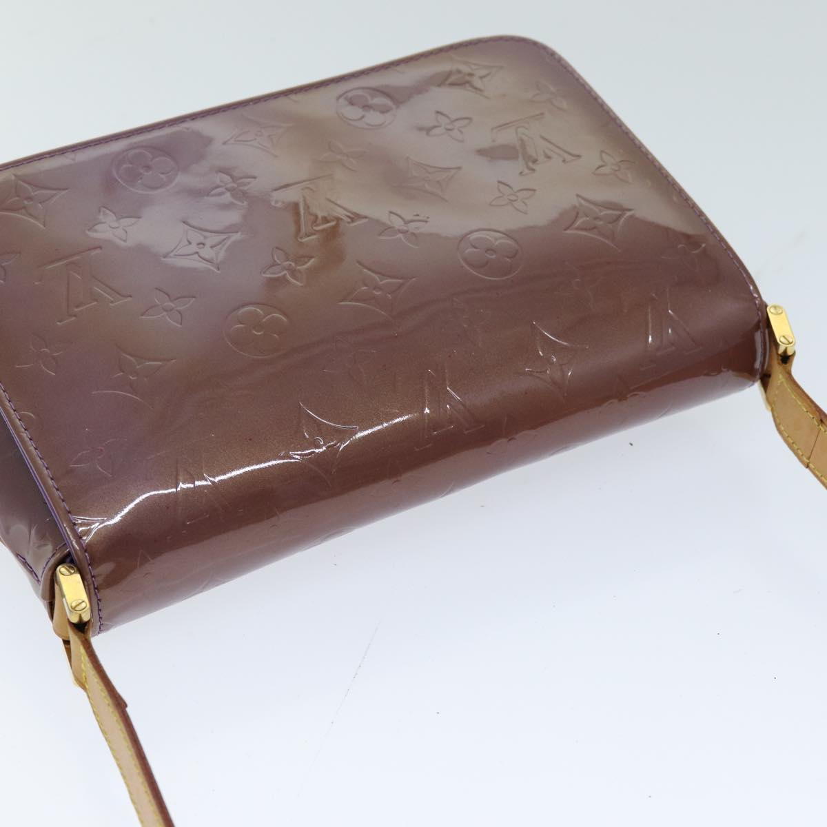 LOUIS VUITTON Monogram Vernis Thompson Street Bag Purple Viole M91095 76507