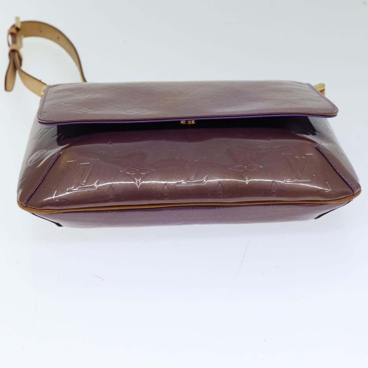 LOUIS VUITTON Monogram Vernis Thompson Street Bag Purple Viole M91095 76507