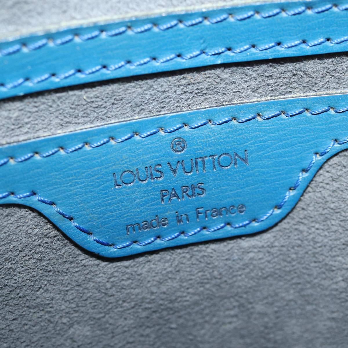 LOUIS VUITTON Epi Saint Jacques Shoulder Bag Blue M52275 LV 76508
