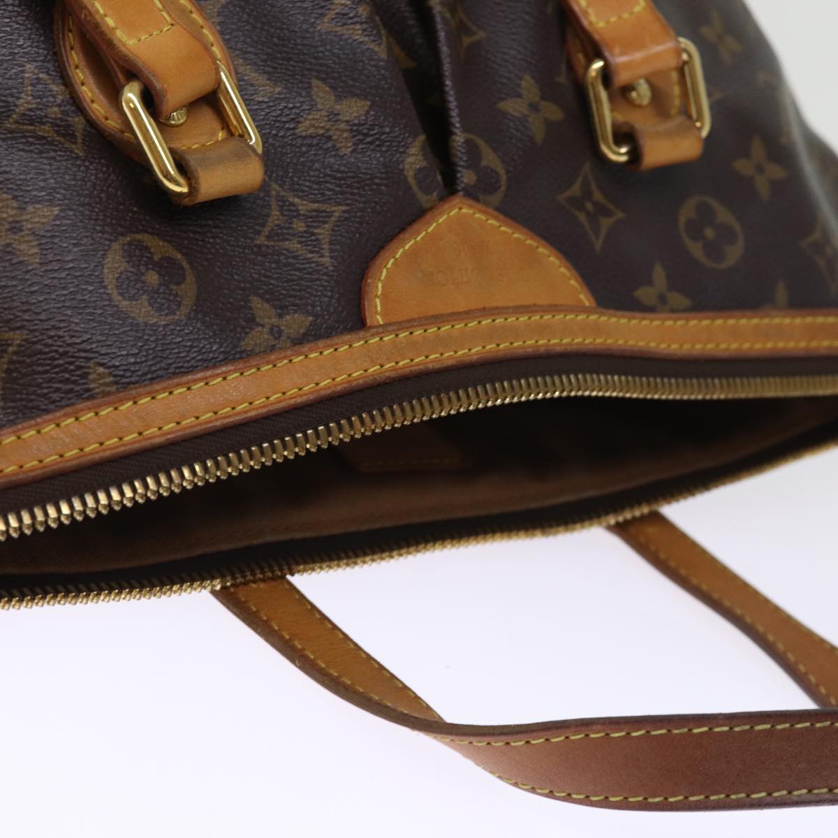 LOUIS VUITTON Monogram Palermo PM Tote Bag M40145 LV 76523
