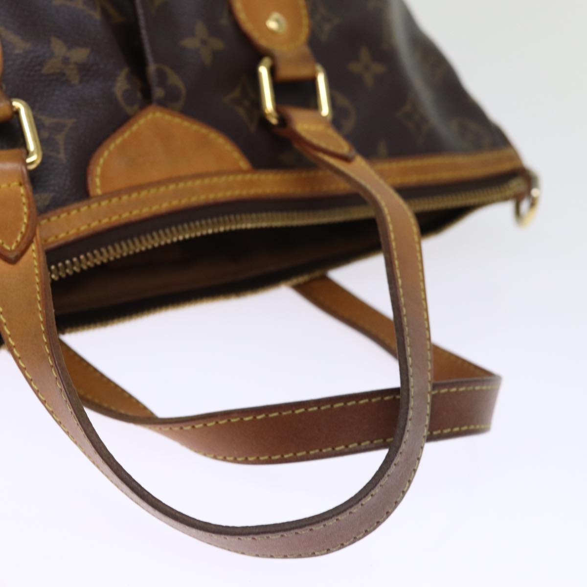 LOUIS VUITTON Monogram Palermo PM Tote Bag M40145 LV 76523