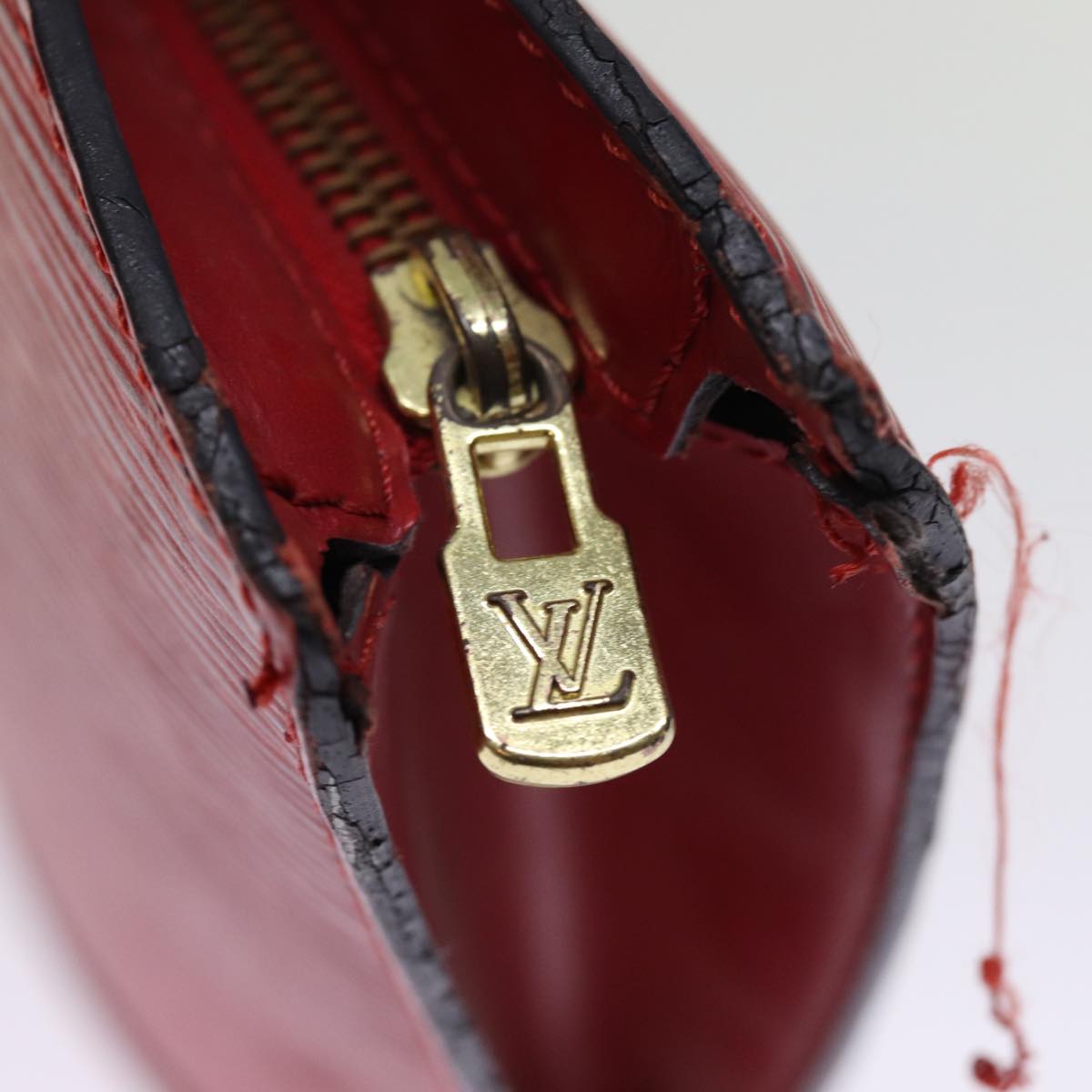 LOUIS VUITTON Epi Saint Jacques Shoulder Bag Red M52277 LV 76530