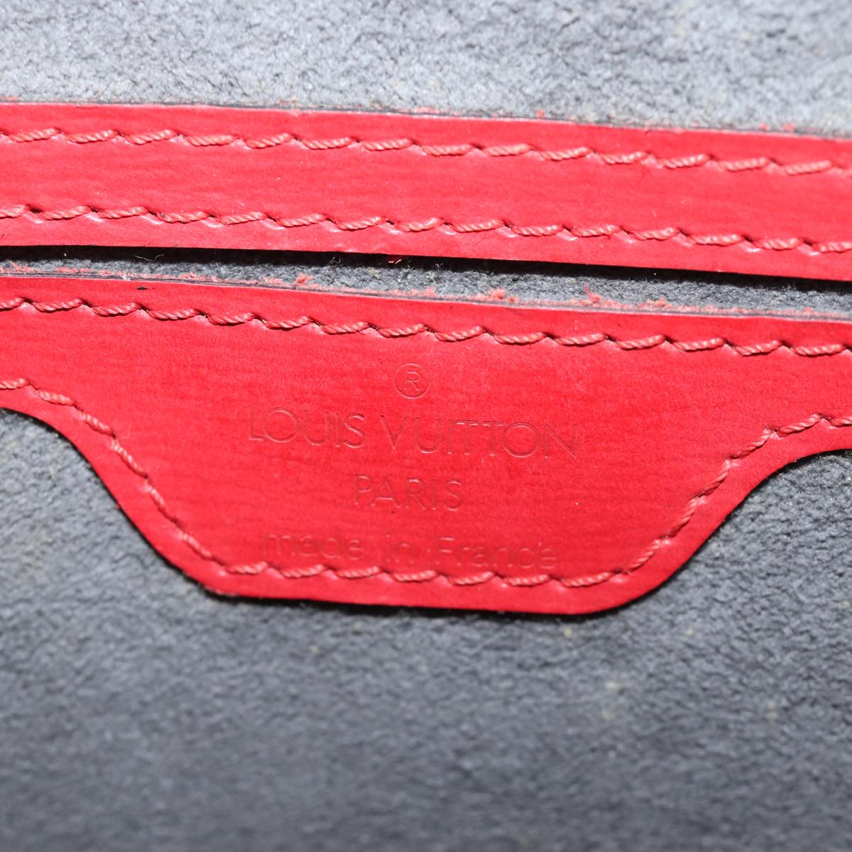 LOUIS VUITTON Epi Saint Jacques Shoulder Bag Red M52277 LV 76530