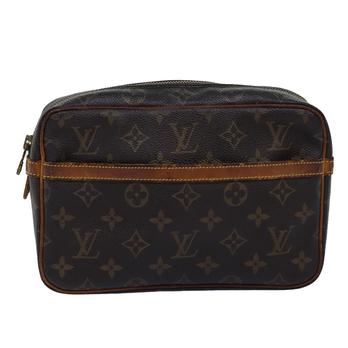 LOUIS VUITTON Monogram Compiegne 23 Clutch Bag M51847 LV 76536