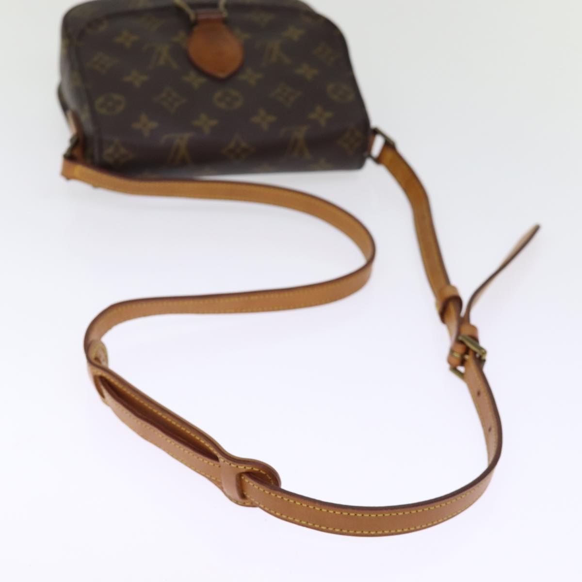 LOUIS VUITTON Monogram Saint Cloud MM Shoulder Bag M51243 LV 76540