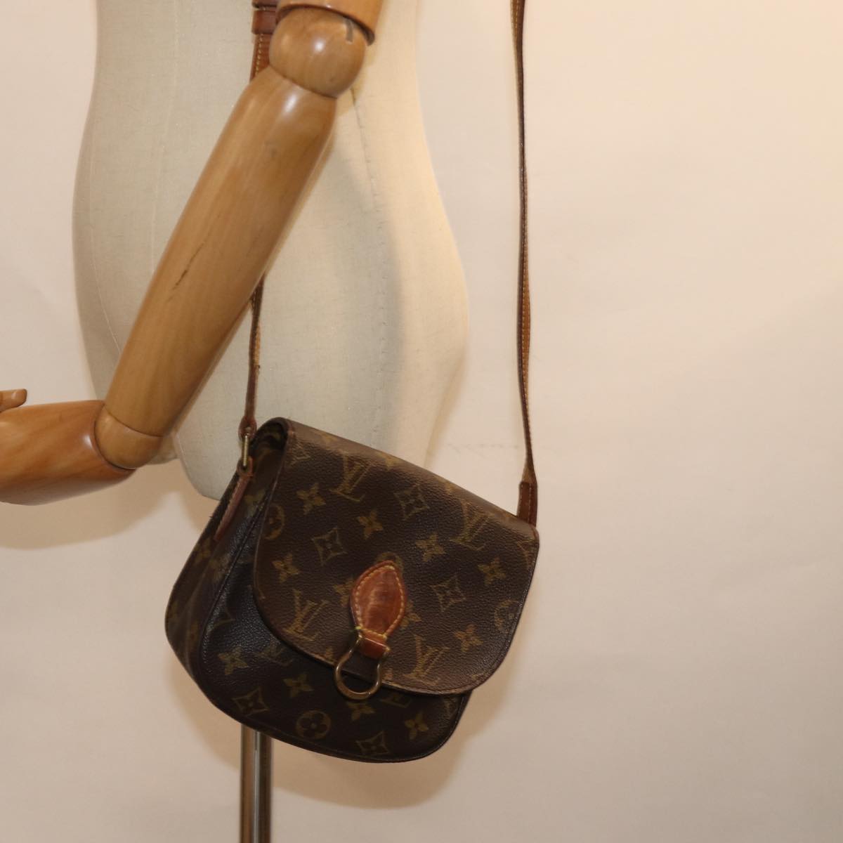 LOUIS VUITTON Monogram Saint Cloud PM Shoulder Bag M51244 LV 76541