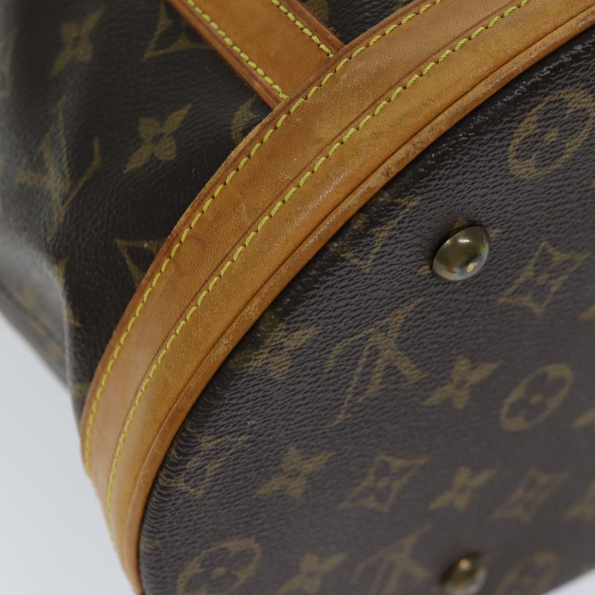 LOUIS VUITTON Monogram Bucket GM Shoulder Bag M42236 LV 76555