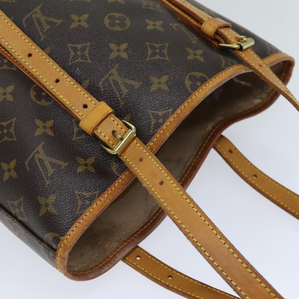 LOUIS VUITTON Monogram Bucket GM Shoulder Bag M42236 LV 76555