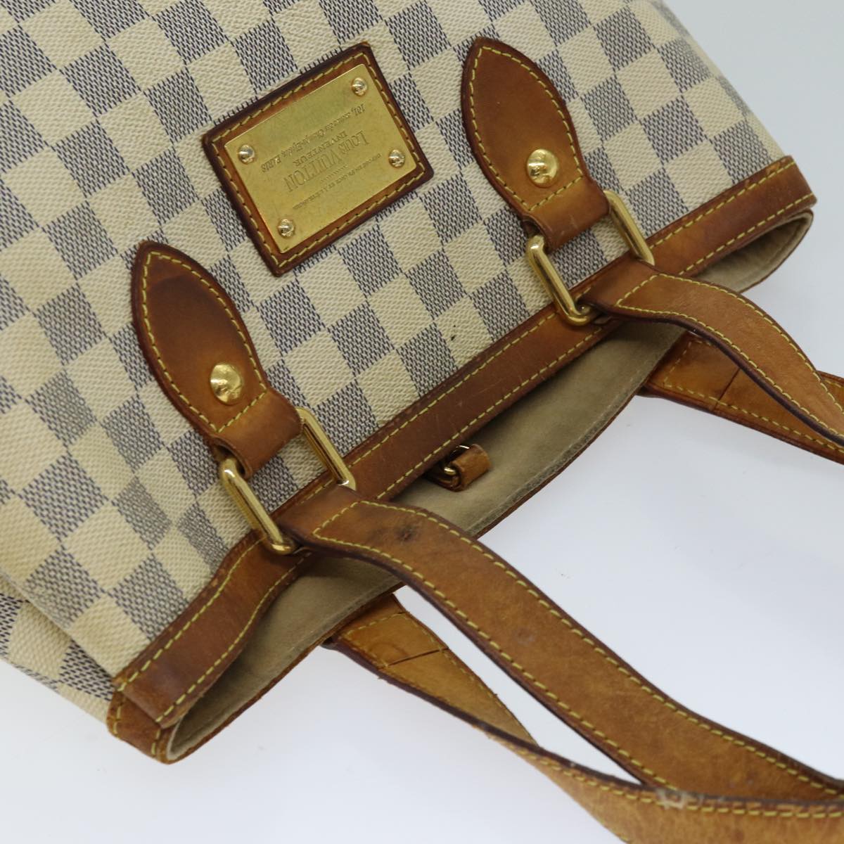 LOUIS VUITTON Damier Azur Hampstead PM Tote Bag N51207 LV 76592