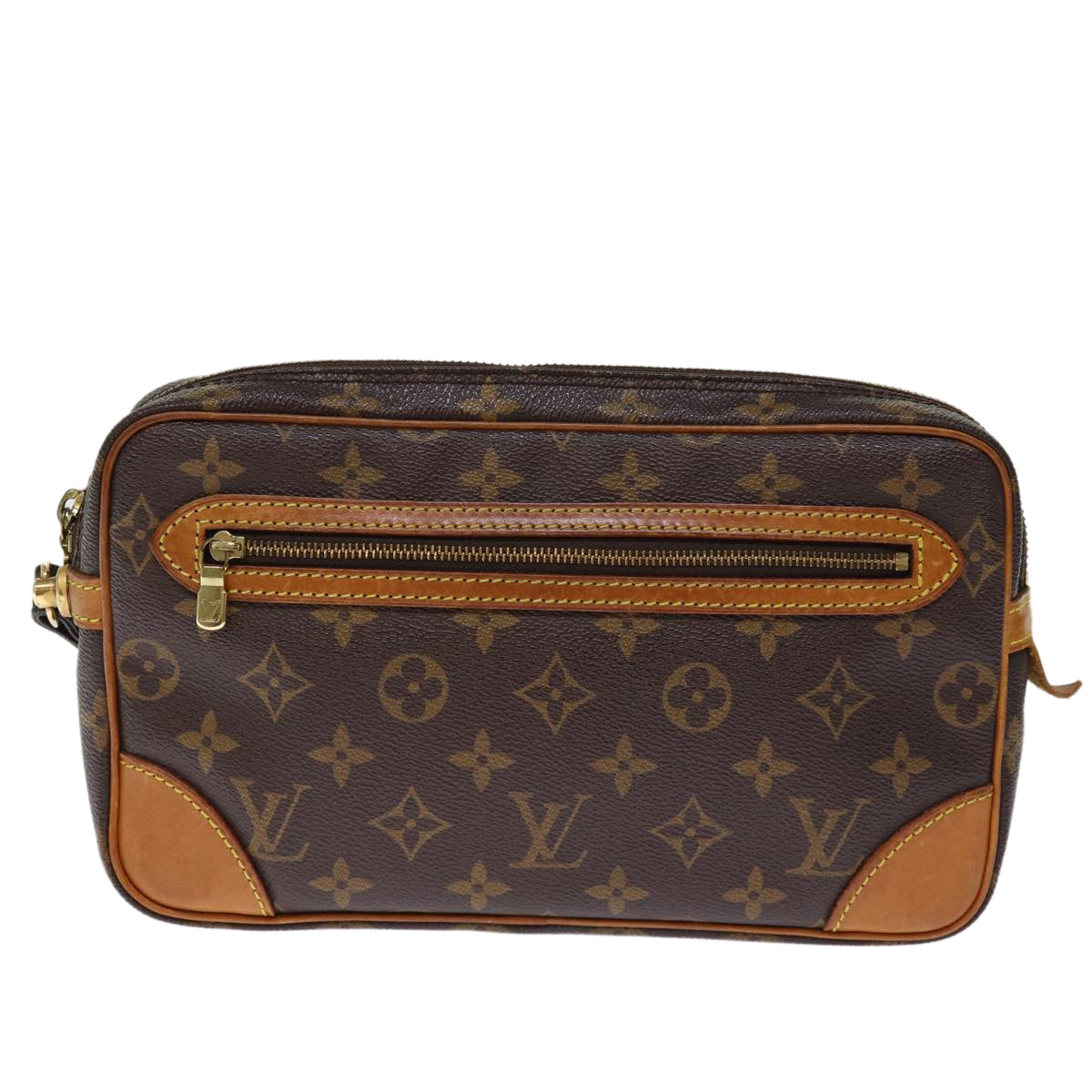 LOUIS VUITTON Monogram Marly Dragonne GM Clutch Bag M51825 LV 76605