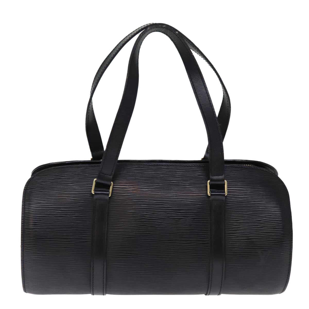 LOUIS VUITTON Epi Soufflot Hand Bag Black M52222 LV 76606