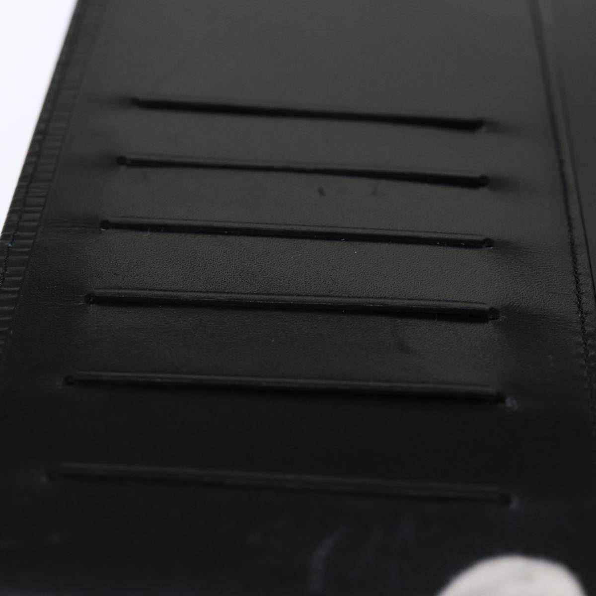 LOUIS VUITTON Epi Porte Cartes Credit Long Wallet Black M63212 LV 76607