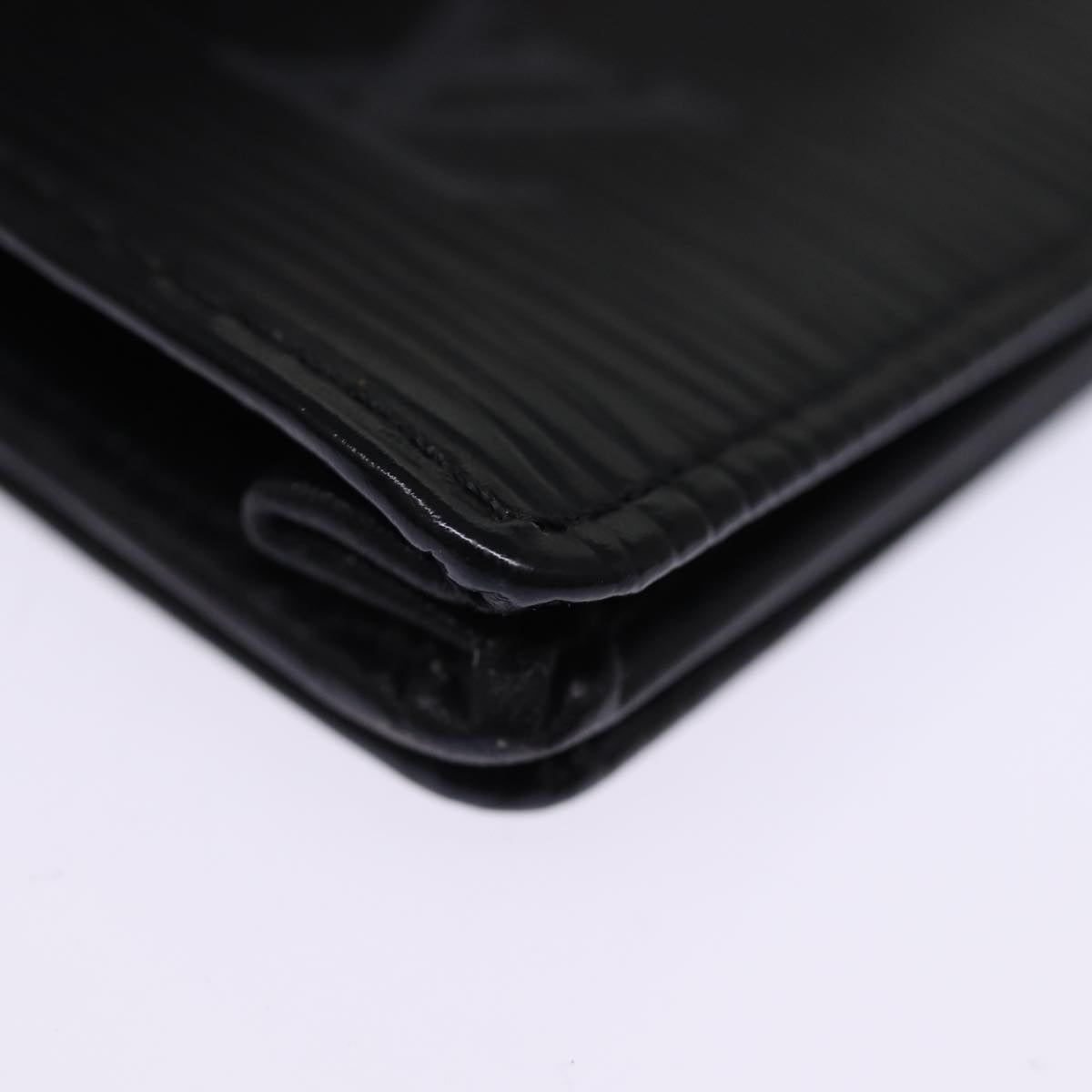 LOUIS VUITTON Epi Porte Cartes Credit Long Wallet Black M63212 LV 76607