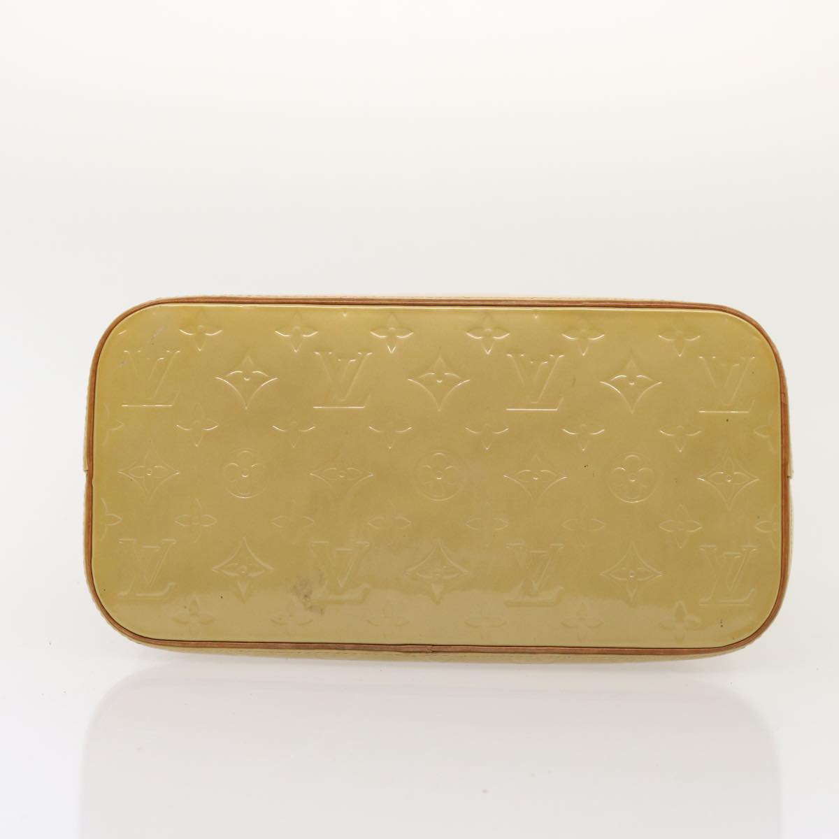 LOUIS VUITTON Monogram Vernis Houston Hand Bag Beige M91004 LV 76626