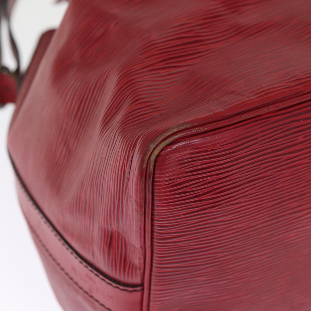 LOUIS VUITTON Epi Petit Noe Shoulder Bag Red M44107 LV 76627