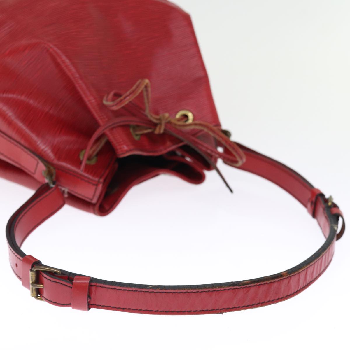 LOUIS VUITTON Epi Petit Noe Shoulder Bag Red M44107 LV 76627