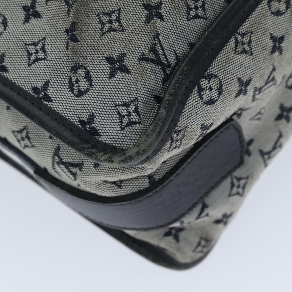 LOUIS VUITTON Monogram Mini Sac Marie Kate 48 Bag Blue M42341 LV 76650