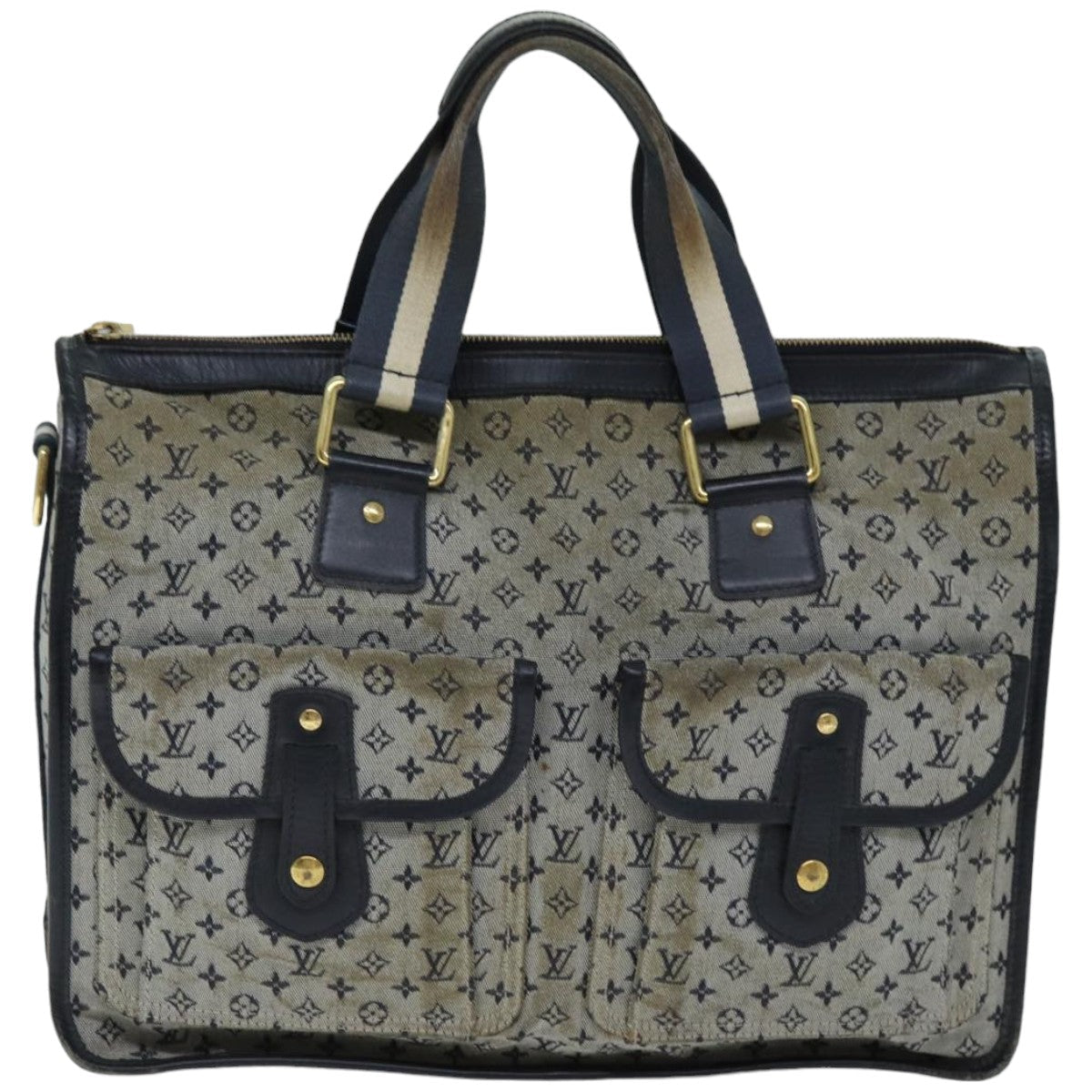 LOUIS VUITTON Monogram Mini Sac Marie Kate 48 Bag Blue M42341 LV 76650