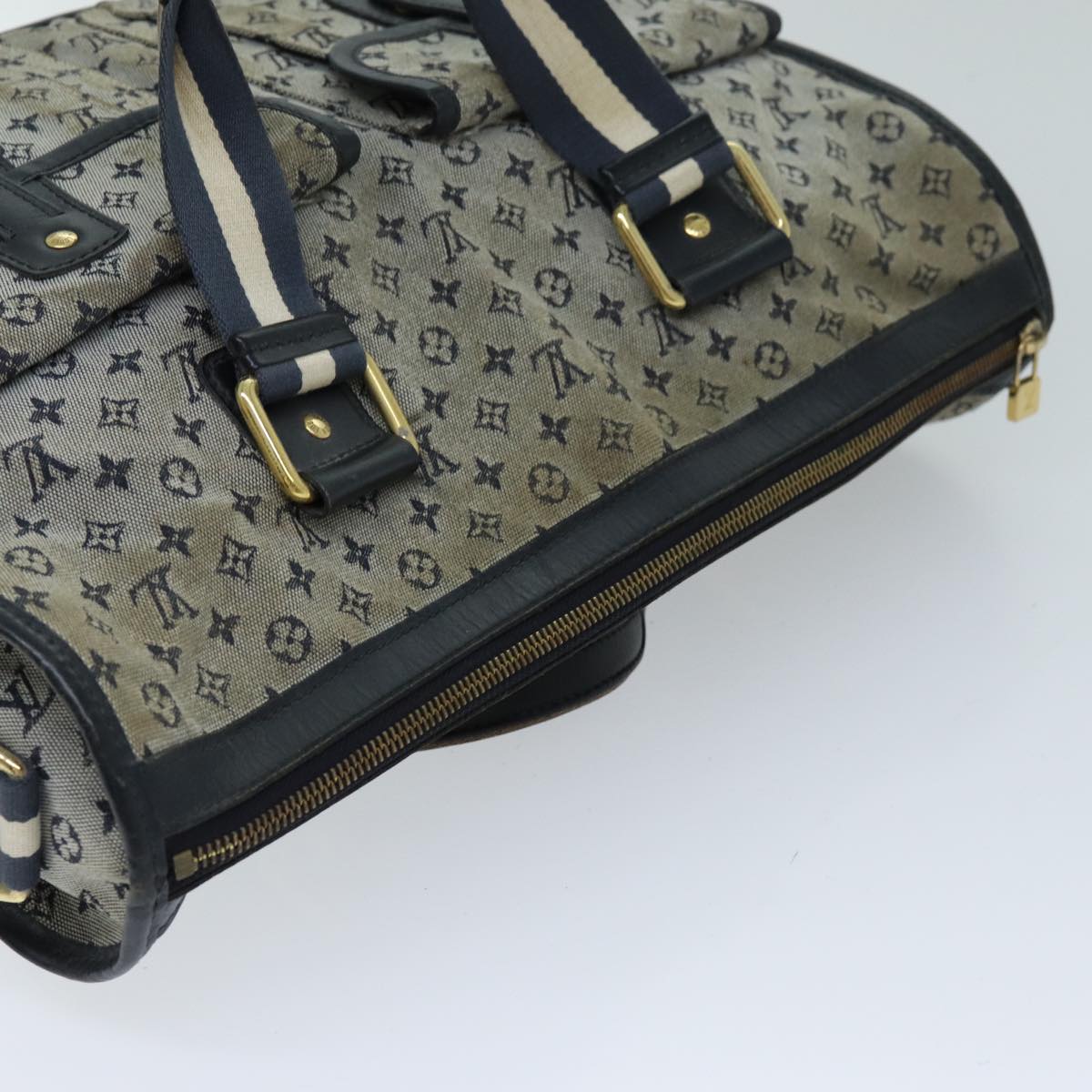 LOUIS VUITTON Monogram Mini Sac Marie Kate 48 Bag Blue M42341 LV 76650