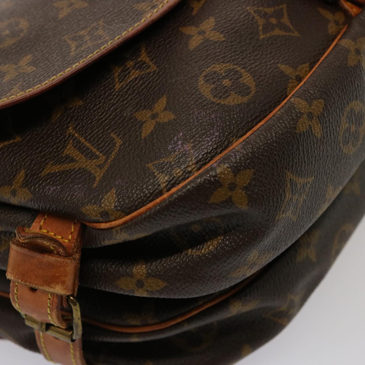 LOUIS VUITTON Monogram Saumur 30 Shoulder Bag M42256 LV 76686